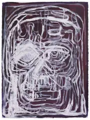 Untitled by Thomas Houseago, 2019, acrylic on paper, sold Sep 2025