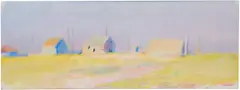 Menemsha by Wolf Kahn, 1971, oil on canvas, sold Sep 2025