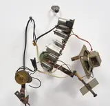 Jean Tinguely, WNYR No. 13, 1962, acrylic, radio parts and electric motor