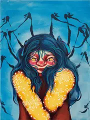 Zoé Blue M., Untitled, 2021, acrylic on canvas