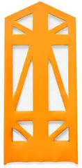 Blair Thurman, Double Pumpkin, 2015, acrylic on shaped canvas