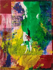 Josh Smith, Untitled (JSC08800), 2008, mixed media on panel