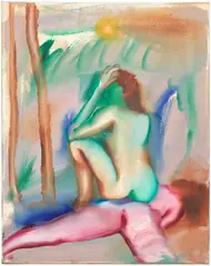 Elizabeth Glaessner, Sad Satyr, 2020, oil on canvas