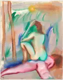 Elizabeth Glaessner, Sad Satyr, 2020, oil on canvas