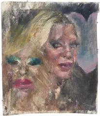Catherine Mulligan, Untitled, 2020, oil on unstretched canvas