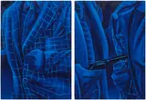 Ana Segovia, Two works: (i) Where to start I ; (ii) Where to start II, 2023, oil on canvas