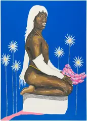 Zéh Palito, Godly Jeff, 2020, acrylic on canvas
