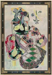 Wolfe von Lenkiewicz, The Flower Girl, 2015, oil on canvas, in artist's frame