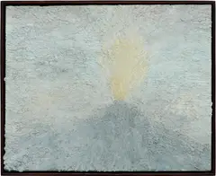 Brice Guilbert, Fournez, 2018, oilstick on wood, in artist's frame