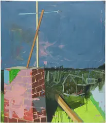 Matthias Weischer, Sockel, 2000, oil on canvas