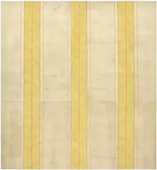 Fredrik Værslev, Untitled (Canopy Painting: Yellow and Orange), 2012, primer, spray paint, house paint and white spirit on canvas