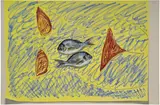 Ella Kruglyanskaya, Fish, Yellow, Bikini, 2018, oil on linen