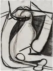 Amy Sillman, Untitled, 2011, charcoal on paper