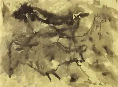 Elaine de Kooning, Untitled, 1988, ink on paper