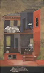 Christopher Culver, Empty House, 2020, charcoal and pastel on paper