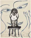 Sanya Kantarovsky, Abuse, 2018, monotype