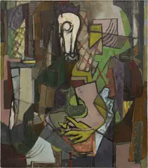 King Agrippa by Judith Rothschild, 1950, oil on canvas, sold May 2025