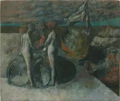 Despedida by Armando Morales, 1977, oil on canvas, sold May 2025