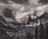 Clearing Winter Storm by Ansel Adams, 1944, gelatin silver print, sold May 2025