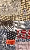Jean Dubuffet, Animation parcellaire, acrylic and paper collage mounted to canvas-backed paper