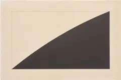 Black Curve, Radius 12 Feet by Ellsworth Kelly, 1976, graphite and paper collage on paper, offered May 2025