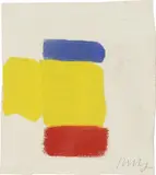 Ellsworth Kelly, Study for Blue Yellow Red V, 1987, oil on canvas