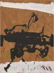 Robert Motherwell, Untitled (for Jules Verne), 1978, acrylic, charcoal and China marker on canvas