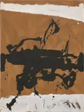 Robert Motherwell, Untitled (for Jules Verne), 1978, acrylic, charcoal and China marker on canvas