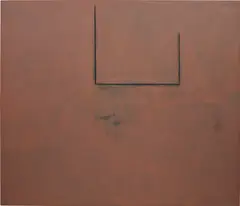 Robert Motherwell, Premonition Open with Flesh over Grey, 1974, acrylic, charcoal and graphite on canvas