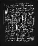 Jean-Michel Basquiat, Untitled (from Tuxedo), 1983, silkscreen on canvas