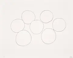 Seven Oranges by Ellsworth Kelly, 1966, graphite on paper, offered May 2025