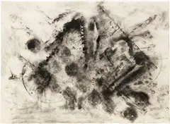 Jack Whitten, Looking For Bin Laden #8 (Second Set), 2008, toner and collage on rice paper