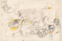 Arshile Gorky, Untitled, 1943, graphite and crayon on paper