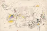 Arshile Gorky, Untitled, 1943, graphite and crayon on paper