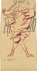 Untitled by Willem de Kooning, 1965–1966, charcoal and oil on vellum, sold May 2025