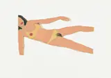 Tom Wesselmann, Nude Cut-Out, 1967, pencil and Liquitex on paper mounted to board