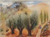 Reuven Rubin, Olive Trees in the Galilee