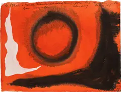 Untitled by Alexander Calder, 1949, gouache and ink on paper, sold May 2025