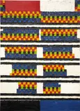 Alfred Jensen, Interval in Six Scales. Per, VI (From a Mural in Five Panels), 1963, oil on canvas
