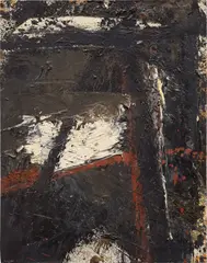 Rapids by Michael Goldberg, 1961, oil on paper mounted to board, offered May 2025