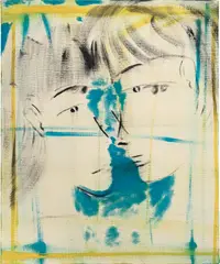 Yu Nishimura, lovers, 2020, oil on canvas