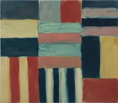 Sean Scully, Cut Ground Moon, 2011, oil on linen over board