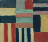Sean Scully, Cut Ground Moon, 2011, oil on linen over board