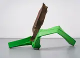 Carol Bove, Snake, 2016, stainless steel, found steel and urethane paint