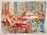 Cecily Brown, Picture This 3, 2020, hand-drawing in pastel over pastel monotype