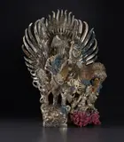 Damien Hirst, Two Garudas, 2013, silver and paint