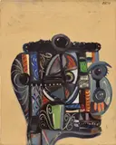George Condo, Grace, 1993, oil on canvas
