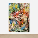 Angel Otero, Screams from the Balcony, 2017, oil and paint skins collaged on canvas