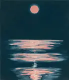 Ann Craven, Moon (Silent Pink Light over Saint George's River)