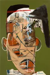 Genesis Tramaine, I Have All That I Need, 2020, acrylic, oilstick, spray paint and Yeshua on canvas
